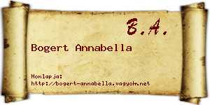 Bogert Annabella névjegykártya